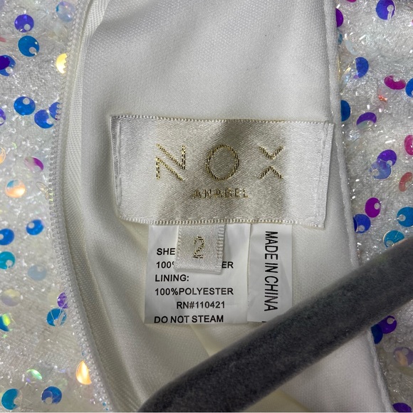 *RESERVED* NEW Nox Anabel Size 2 White Dress Prom Cocktail Party Cold Shoulder - Picture 9 of 10